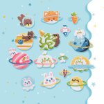 Lot de 15 autocollants brods pour vtements, chapeaux et sacs a dos