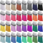 Lot de 160 pompons en cuir, pendentifs, porte - cls, pompons de 40 mm, pour bracelets, boucles d'oreilles, ...