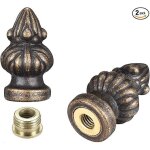 Lot de 2 boutons de lampe pour abat - jour, bronze, 3, 5 cm (petit)