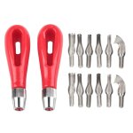 Lot de 2 couteaux a sculpter pour blocs de bois, outil de sculpture sur bois pour peinture artistique, ...