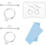 Lot de 2 fermoirs a bascule en argent sterling 925 texturés, fermoirs a extrémité en métal tq, fermoirs ... Lot de 2 fermoirs a bascule en argent sterling 925 texturés, fermoirs a extrémité en métal tq, fermoirs ...
