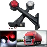 Lot de 2 feux de gabarit latéraux a led 12 v 15 cm pour camion et remorque Lot de 2 feux de gabarit latéraux a led 12 v 15 cm pour camion et remorque
