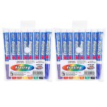 Lot de 2 marqueurs effa�ables a sec pour tableau blanc, 8 couleurs, pointe en fibre color�e, pour l'�cole ...