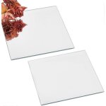 Lot de 2 miroirs carrs en verre de 10 x 10 cm, epaisseur de 2, 5 mm, petits miroirs dcoratifs carrs ...