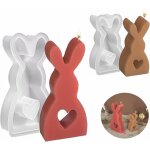 Lot de 2 moules en silicone en forme de lapin de pques pour pques, lapin de pques, moules en silicone ...