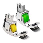 Lot de 2 pieds presseurs pour ourlet roulé, guide de fermeture eclair réglable Lot de 2 pieds presseurs pour ourlet roulé, guide de fermeture eclair réglable
