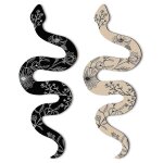 Lot de 2 serpent en bois décoration murale sorcière art suspendu signe pour appartement cuisine chambre ... Lot de 2 serpent en bois décoration murale sorcière art suspendu signe pour appartement cuisine chambre ...