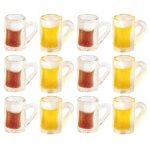 Lot de 20 chopes a bi�re miniatures ¿ d�coration r�aliste en r�sine pour mini - maisons, cadeau id�al ...