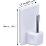 Lot de 20 crochets autocollants pour fenêtre - pour tringles a rideaux - blanc (coins carrés) Lot de 20 crochets autocollants pour fenêtre - pour tringles a rideaux - blanc (coins carrés)