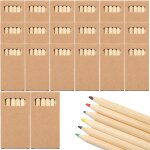 Lot de 20 etuis de crayons de couleur avec 6 crayons de couleur chacun, rouge, jaune, marron, vert, bleu, ... Lot de 20 etuis de crayons de couleur avec 6 crayons de couleur chacun, rouge, jaune, marron, vert, bleu, ...