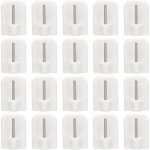 Lot de 20 supports crochets adhsifs autocollant pour tringle de vitrage crochets de fixation auto - ...