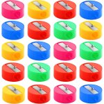 Lot de 20 taille - crayons ronds en vrac, taille - crayons manuels en plastique color pour fournitures ...