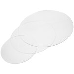 Lot de 3 disques ronds en acrylique transparent pour g�teaux et loisirs cr�atifs ¿ durables, polyvalents ...