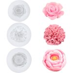 Lot de 3 moules a bougies en silicone - moules a bougies pour couler, roses, ?illets, pivoines, bougies ... Lot de 3 moules a bougies en silicone - moules a bougies pour couler, roses, ?illets, pivoines, bougies ...
