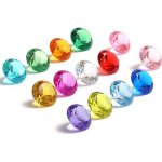 Lot de 30 diamants dcoratifs, 30 mm, pour dcoration de table de mariage, en cristal transparent (multicolore ...