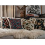 Lot de 4 housses de coussin dcoratives a franges et pompons, 45 x 45 cm, style vintage