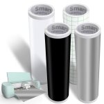 Lot de 4 rouleaux de film de transfert en vinyle intelligent permanent pour cricut explore 3 / maker ...