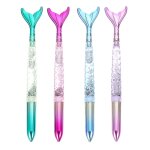 Lot de 4 stylos d'criture motif sirne ¿ 0, 5 mm noir et 1 mm bleu ¿ ecriture durable et fluide, parfaits ...