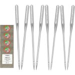 Lot de 40 aiguilles universelles a tte plate pour machine a coudre brother, singer, janome - taille ...