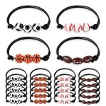 Lot de 40 bracelets a breloques en perles de basket - ball pour enfants, thme sport