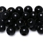 Lot de 40 perles rondes en bois macram naturel de style rustique pour loisirs cratifs, guirlandes, ...