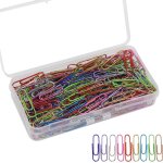 Lot de 400 trombones colorées avec boîte en plastique avec revêtement en plastique pour papeterie de ... Lot de 400 trombones colorées avec boîte en plastique avec revêtement en plastique pour papeterie de ...