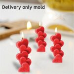 Lot de 5 moules a bougies 3d en silicone pour aromathérapie et savon Lot de 5 moules a bougies 3d en silicone pour aromathérapie et savon