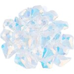 Lot de 50 pendentifs en cristal transparent en forme de goutte d'eau, a facettes, en forme de feuille, ... Lot de 50 pendentifs en cristal transparent en forme de goutte d'eau, a facettes, en forme de feuille, ...