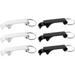 Lot de 6 décapsuleurs pour canettes de bière, mini décapsuleur avec porte - clés pour bars, fournitures ... Lot de 6 décapsuleurs pour canettes de bière, mini décapsuleur avec porte - clés pour bars, fournitures ...