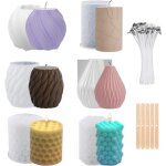 Lot de 6 moules a bougie en silicone pour moulage de bougies en silicone, moule a bougie fait a la main, ... Lot de 6 moules a bougie en silicone pour moulage de bougies en silicone, moule a bougie fait a la main, ...