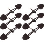 Lot de 6 paires de boutons fantaisie en cuir, en corne, pour manteau, fermoir a boucle café - marron Lot de 6 paires de boutons fantaisie en cuir, en corne, pour manteau, fermoir a boucle café - marron