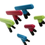 Lot de 6 pinces pour sacs de chips, 15 cm, couleurs assorties, trombones pour sacs de collations, plastique ...