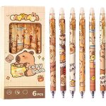 Lot de 6 stylos rétractables effaçables adorables, stylo gel effaçable capybara, pointe fine 0, 5 mm, ... Lot de 6 stylos rétractables effaçables adorables, stylo gel effaçable capybara, pointe fine 0, 5 mm, ...