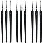 Lot de 9 pinceau fin peinture acrylique aquarelle détail pinceaux peinture - différentes tailles détail ... Lot de 9 pinceau fin peinture acrylique aquarelle détail pinceaux peinture - différentes tailles détail ...