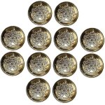 Lot de boutons de blazer en laiton 25 mm, boutons vintage dor�s 3d pour blazers, costumes, vestons, uniformes ...