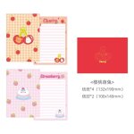 Lot d'enveloppes avec tampons pour cartes de vministriels x, 6 pices, style coren - type cherry