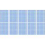 Lot gommettes autocollantes 540 rondes bleu 1, 5cm carte scrapbooking