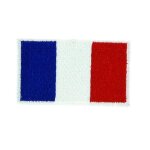 Lot de patch ecusson brod drapeau france franais 3x2 thermocollant - lot de 10