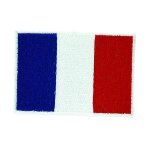 Lot de patch ecusson brod� drapeau france fran�ais 7x5 thermocollant - lot de 100