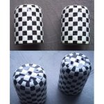 Lot sel et poivre damier noir et blanc rock roll gothique Lot sel et poivre damier noir et blanc rock roll gothique