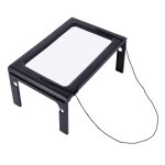 Loupe de table grande loupe rectangulaire mains libres pleine page led