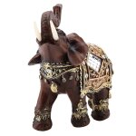 Lucky feng shui grain de bois elphant statue sculpture richesse figurine cadeau dcoration de la maison ...