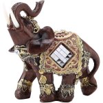 Lucky wealth elphant statue sculpture feng shui grain de bois 3d figurine maison bureau dcoration cadeau ...