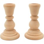 Les lustres classiques en bois de 10 cm avec trou, 2, 2 cm, set de 4, petits lustres, de bois non finis ...