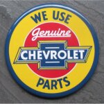Magnet 7. 5 cm chevrolet parts used here deco garage cuisine bar diner loft frigo