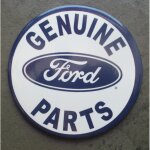 Magnet 7. 5 cm genuine ford parts blanc bleu deco cuisine bar diner loft frigo