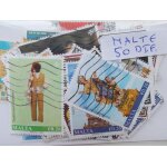 Malte 50 timbres diff�rents