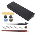 Manche en bois etudiants calligraphie stylo encre plume d�ecriture plumes calligraphie outil ensemble ...