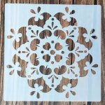 Mandala simple pour meubles muraux, peinture, dcoration, superposition, plastique, bricolage, coloriage, ...