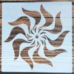 Mandala simple pour meubles muraux, peinture, dcoration, superposition, plastique, bricolage, coloriage, ...